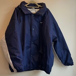 Nike Sportswear Solo Swoosh Puffer Jacket Navy Blue MEN'S SIZE XL NWOT